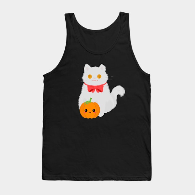 cat and pumpkin Tank Top by IGMIR